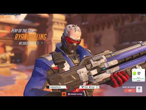 POTG! 24K DMG! 42-5 K/D! HUMAN AIMBOT! GALE SOLDIER 76 SEASON 10 GAMEPLAY OVERWATCH 2