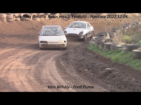 Vass Mihály - Ford Puma Tura-Ring Amatőr Autocross 5. Forduló - Nyírtura 2022.12.04.