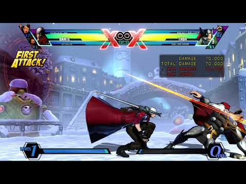 UMVC3 | Dante ToD on Thor | Midscreen | 1 Bar start | No X-Factor | (ft. Spencer & Viewtiful Joe)