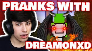 DreamXD SAVED George &amp; Niki From BadBoyHalo Then HE PRANK Them With DEMONIC VOICE! DREAM SMP