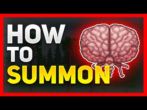 How To Summon The BRAIN OF CTHULHU in Terraria!