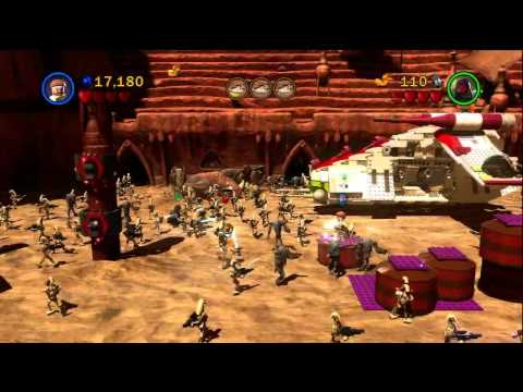 Lego Star Wars III The Clone Wars Walkthrough Prologue Geonosian Arena Commentary