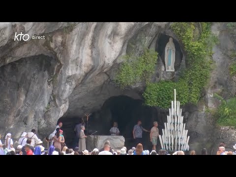Chapelet du 25 juin 2023 à Lourdes