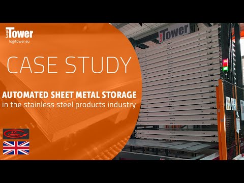 LOGITOWER: A.C. Concept - automated sheet metal storage for stainless steel industry