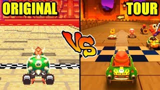 Mario Kart Tour - Retro Track Comparison (Mobile vs SNES, N64, GCN, DS, 3DS)