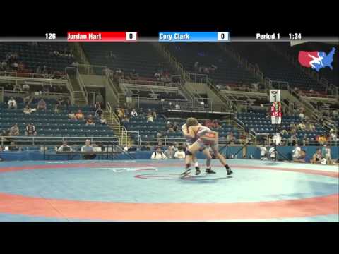 Fargo 2012 126 Round 3: Jordan Hart (Nevada) vs. Cory Clark (Iowa)