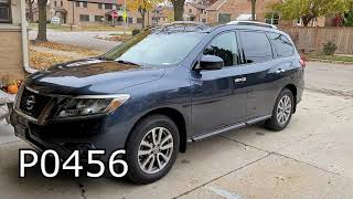 2014 Nissan Pathfinder P0456 - problem solved