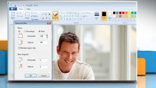 How to resize an image in Paint