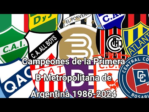 Champions of the First B Metropolitan Third Division of Argentina 1986-2024