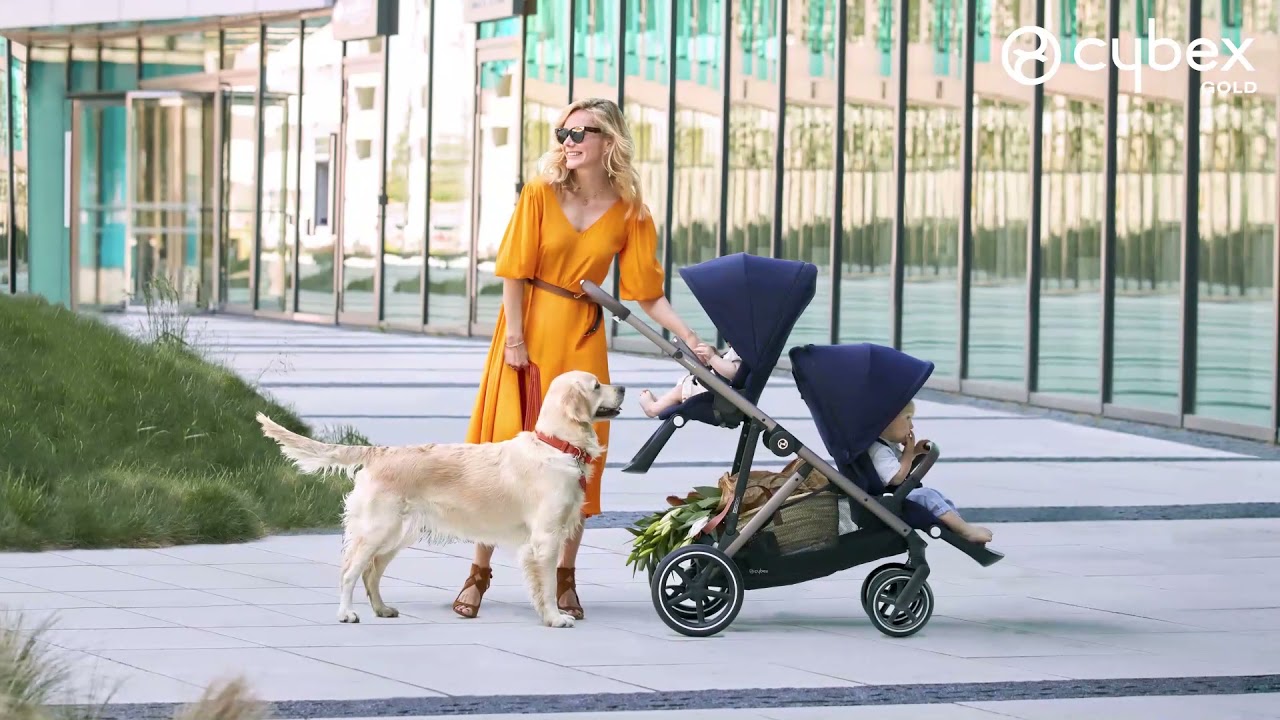 миниатюра 0 Видео о товаре Коляска прогулочная Cybex Gazelle S шасси Taupe, Deep Black (Черный)
