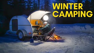 How to STAY WARM CAMPING: Teardrop Life Below Freezing
