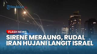 Langit Israel Mencekam Tengah Malam! Rudal Terlihat Jelas hingga Sirene Peringatan Berbunyi