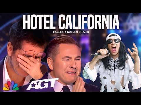 Golden Buzzer Simon Cowell Cried When The Heard Extraordinary Voice Singing Hotel California Eagles