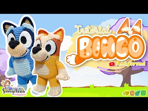 Bingo Bluey Amigurumi tutorial español/ingles