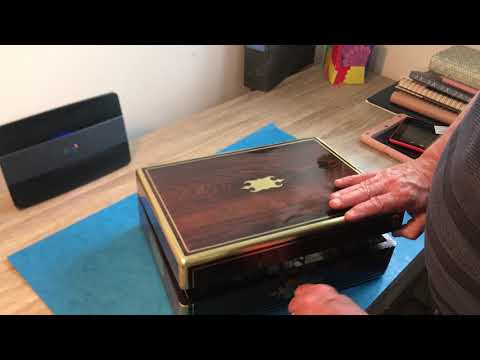 Georgian Brass Inlaid Rosewood Box