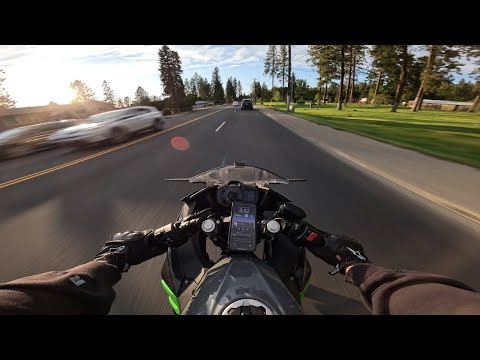 POV Riding Home After School | Ninja 400 | Pure Sound [4K]