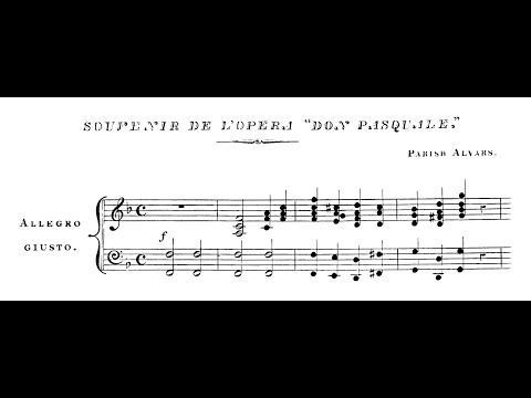 Elias Parish Alvars - Souvenir de 'Don Pasquale', Op. 74