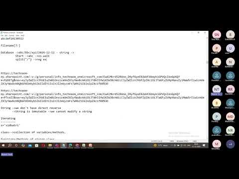 Python Session9 Strings