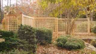 preview picture of video 'Fence Company in Beverly MA installs Austin Lattice Cedar Fence'