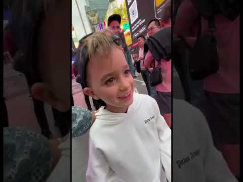 Vlad and Niki on Time square!! #shorts