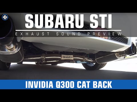 Invidia Q300 Cat Back Exhaust Sound Clips - 2011+ Subaru WRX/STI Sedan