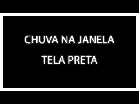 BARULHO DE CHUVA NA JANELA | BOM PRA DORMIR, ESTUDAR, TRABALHAR | TELA PRETA | 8hrs
