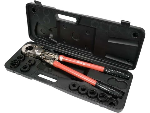 Пресс-клещи YATO для обжима труб 16-32 мм, телескопические, 57-80 см