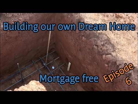 Building our own Dream Home Mortgage Free - Episode 6 Rebar and pouring footers