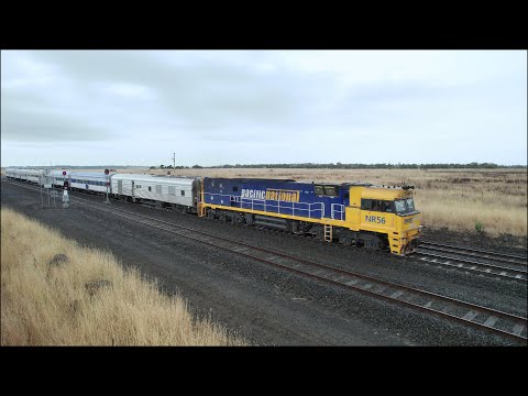 2MA8 Journey Beyond Rail Expeditions "The Overland" Passenger Train (27/3/2023) - PoathTV Railways