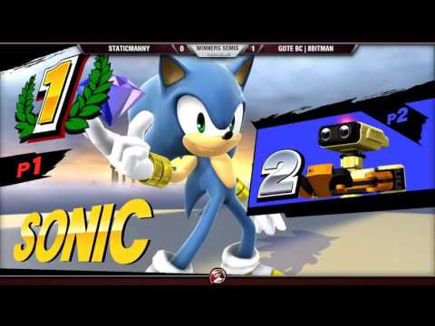 Vitality Singles 7/30/16 - Winners Semis - StaticManny (Sonic) vs. 8Bitman (ROB) - Smash 4