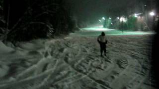 preview picture of video 'Ski de nuit à Val St-Come - Night skying in Val St-Come'