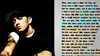 Eminem&#39;s &quot;Can-I-Bitch&quot; ⟩⟩ Rhyme Scheme Analysis