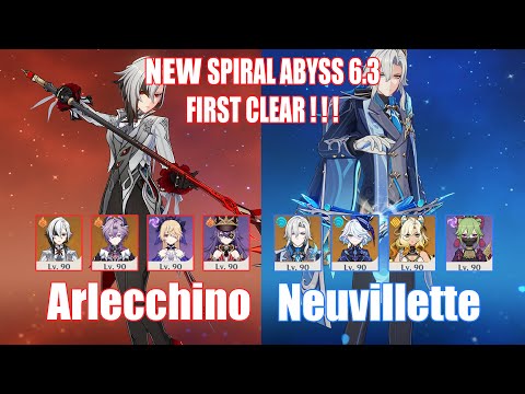 C0 Arlecchino & C1 Neuvillette | NEW Spiral Abyss 6.3 | Genshin Impact