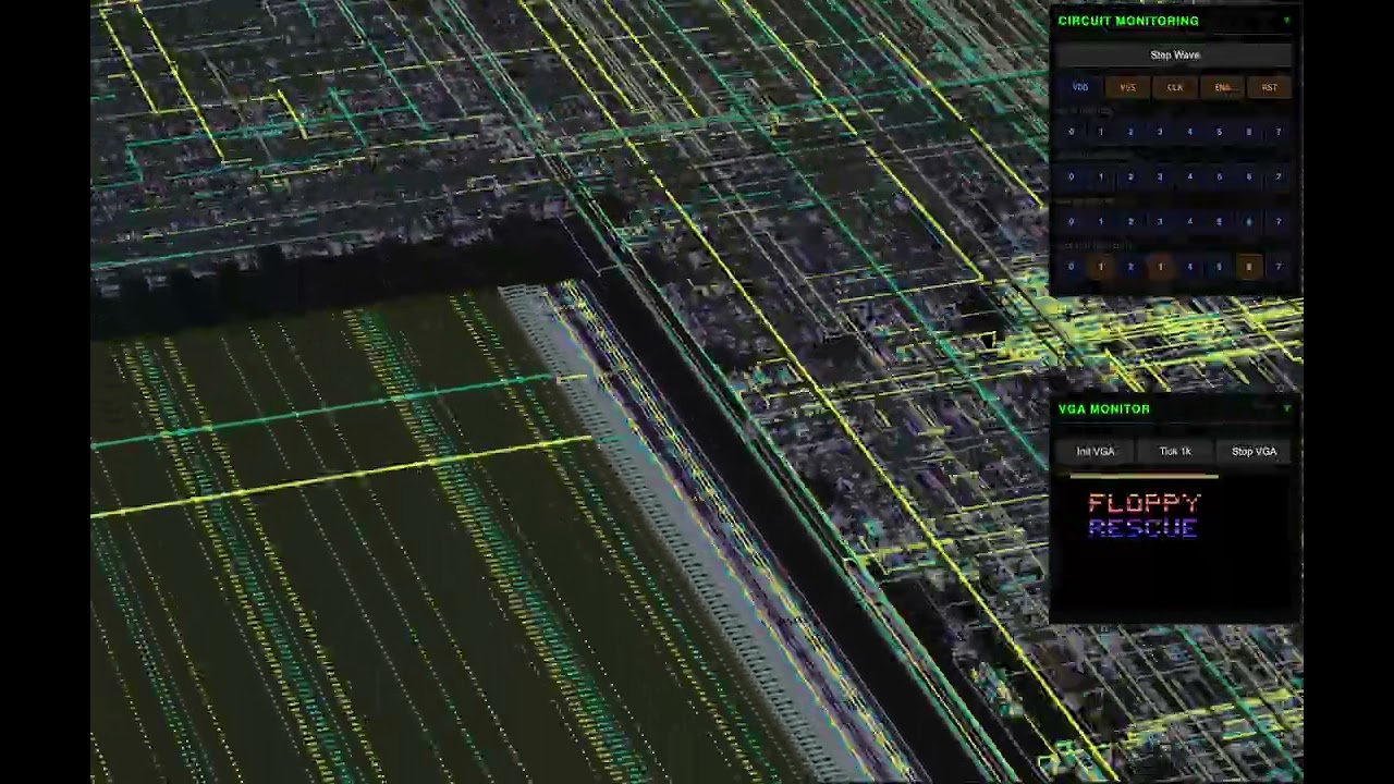 معاينة جهاز محاكاة TinyTapeout من مستوى CMOS FET الجديد: Atari 2600 وROM - YouTube