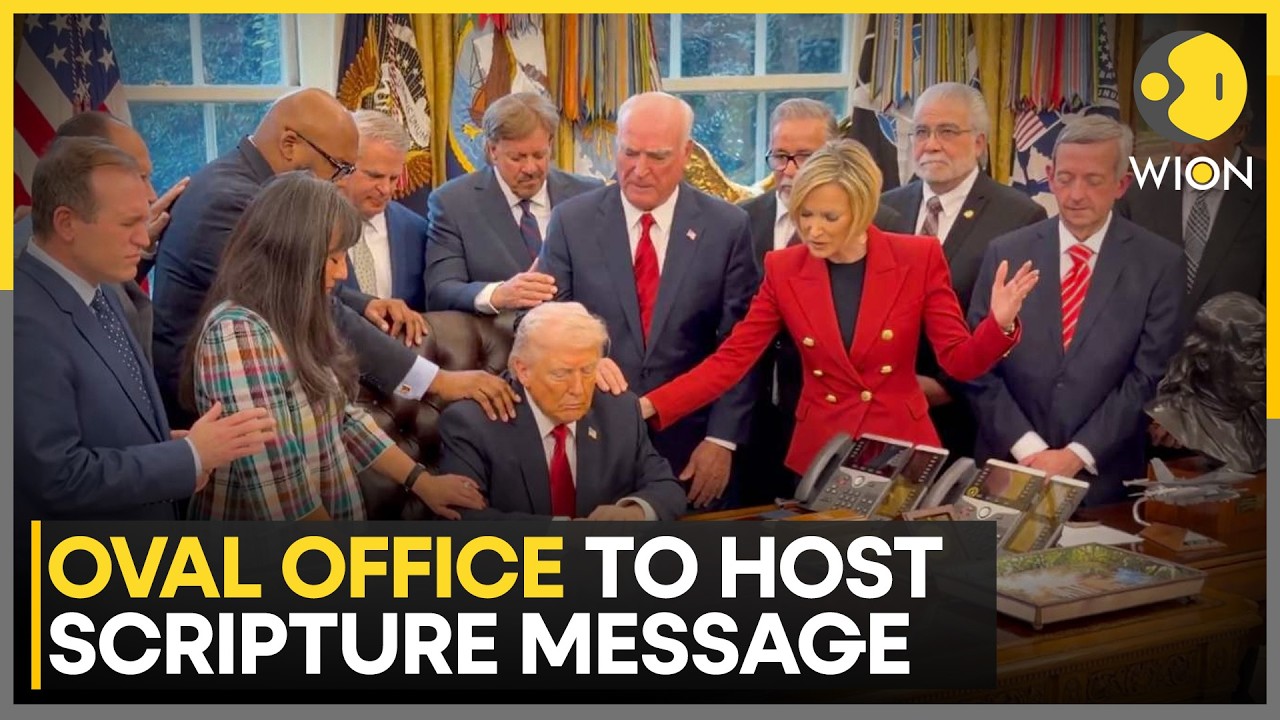 Trump to Read Bible from Oval Office: After Pope Feud & AI Jesus Image Backlash | WION