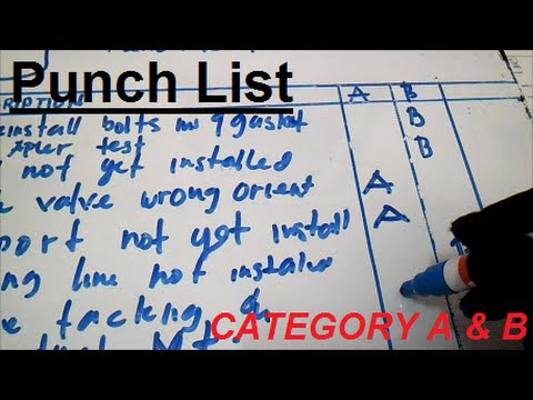 How to Make Punch List Category A, B Part 3 - PipingWeldingNonDestructiveExamination-NDT