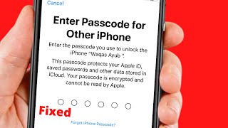 Enter Passcode for other iPhone 2022 | Enter Old passcode iPhone icloud Stuck | Reset encrypted data