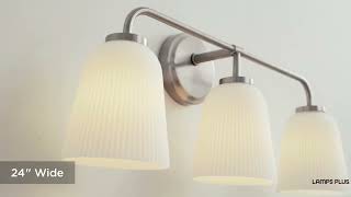 1_Watch A Video About the Possini Euro Bouchard Brushed Nickel 3 Light Bath Vanity Light