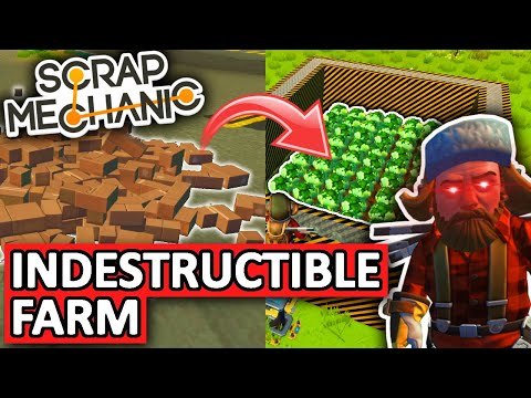 INDESTRUCTIBLE FARM WITH CARDBOARD - Scrap Mechanic is a perfectly balanced game with no exploits