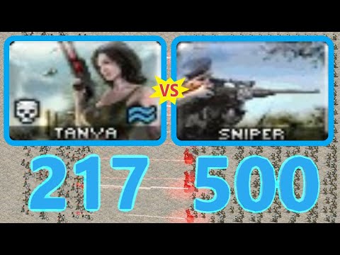 Tanya vs Sniper - Same Cost - Red Alert 2 MO