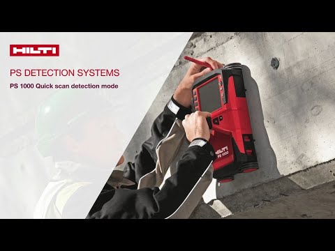 HOW TO use the Quick Scan Detection mode in Hilti PS 1000 X-Scan Concrete Scanner