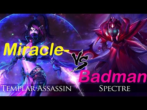 Miracle- VS Badman - TA vs Spectre Gameplay - Dota 2