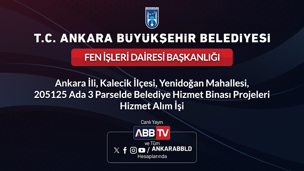 FEN İŞLERİ DAİRESİ BAŞKANLIĞI - Belediye Hizmet Binası Projeleri Hizmet Alım İşi
