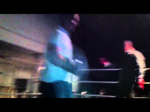 Underground drunken Thai boxing fight