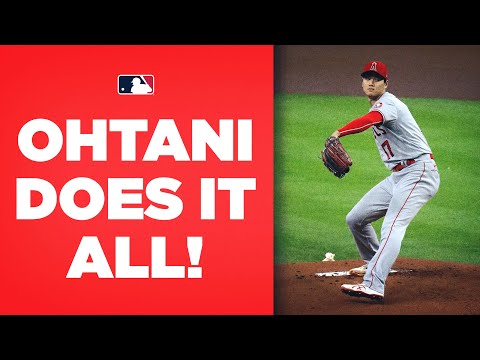 Shohei Ohtani pitches, hits and plays outfield in Angels' loss