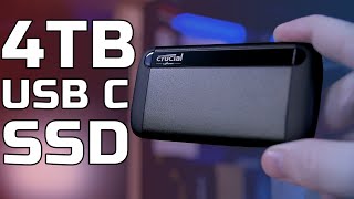 4TB USB C SSD! Crucial X8 4TB Review