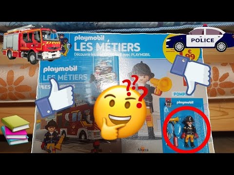 Unboxing Playmobil-Altaya, les métiers : Le pompier et la policière