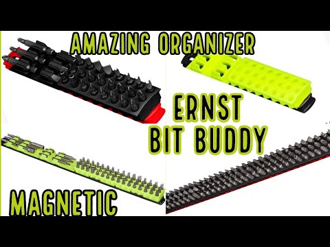 Amazing Tool Organizer New Ernst Magnetic Bit Rails and Bit Buddy