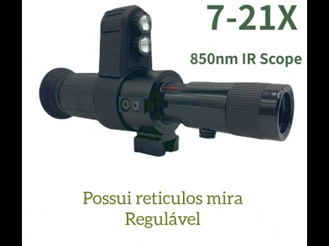 Luneta Visão Noturna Infravermelha Tática Hd Com Reticulo