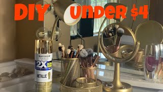 DIY: Restoring my belongings using Rust-Oleum Spray paint in metallic gold | Walmart